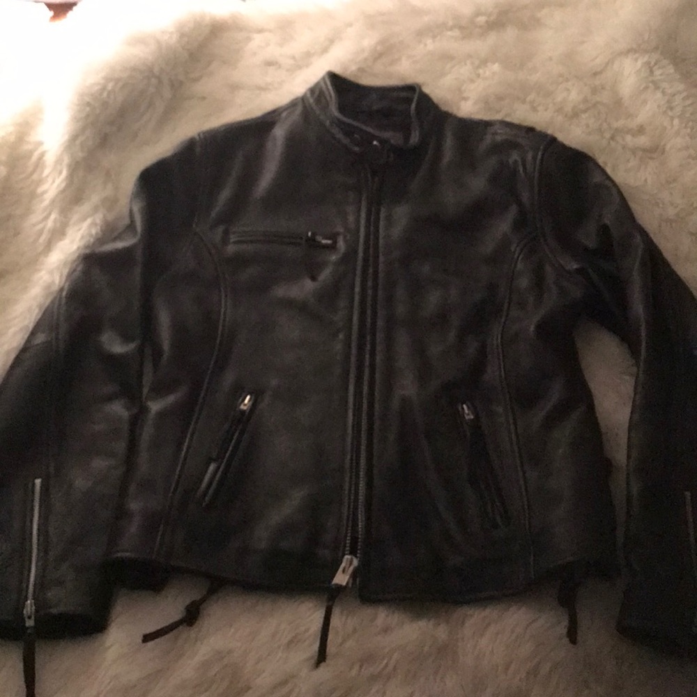 Women’s black Wilson leather jacket